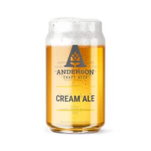 Anderson Cream Ale Can Glass