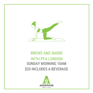 Brews and Barre with PFA January 18th